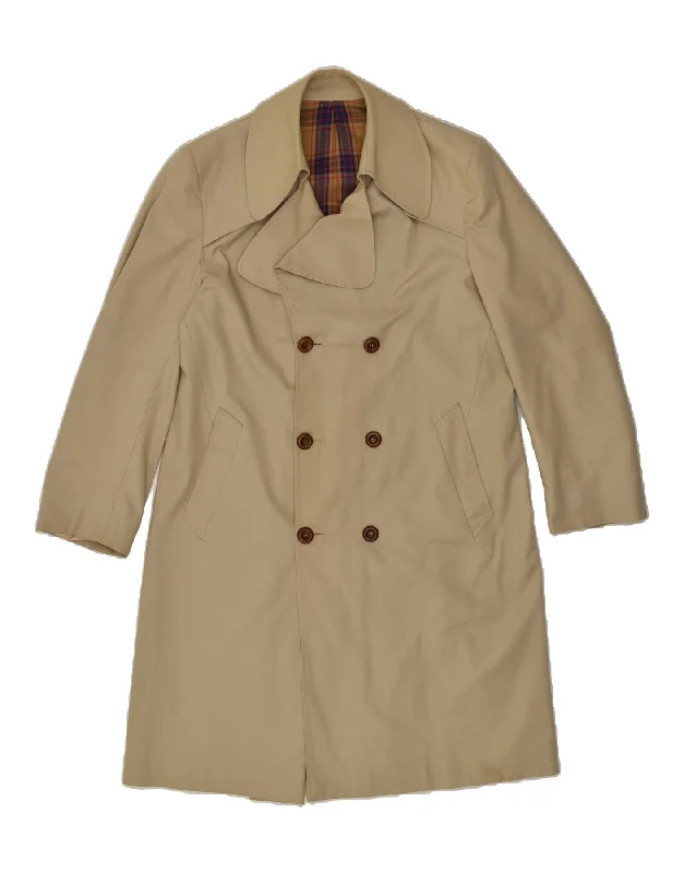 Women's Clothes For Work VINTAGE Womens Trench Coat IT 52 XL Beige