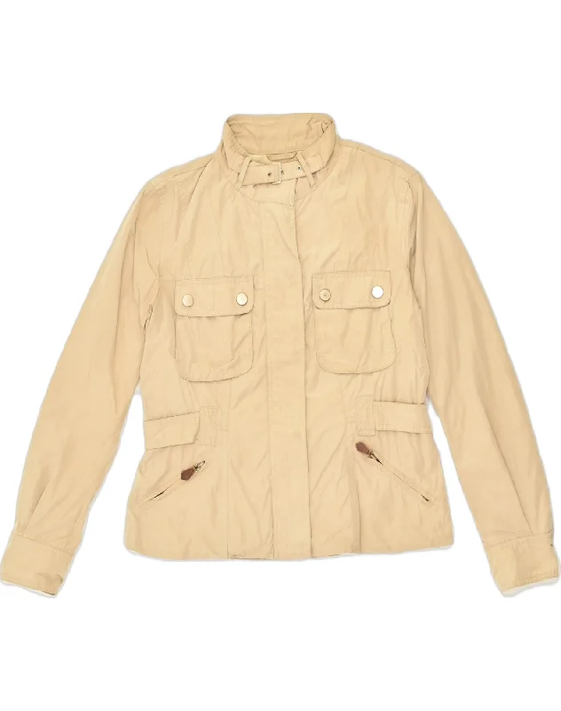 Outfits Ideas MASSIMO DUTTI Womens Utility Jacket UK 18 XL Beige Polyester