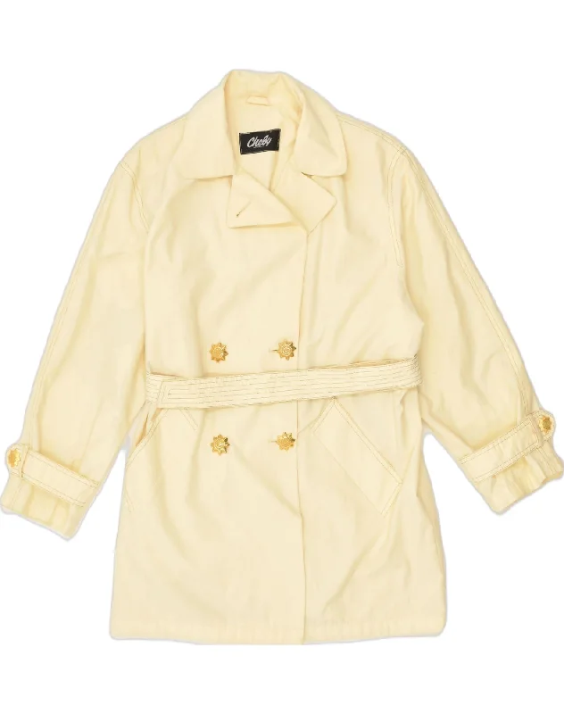 Charming Everyday Clothing For Women VINTAGE Womens Double Breasted Jacket IT 44 Medium Off White Cotton Charming Everyday Clothing For Women VINTAGE Womens Double Breasted Jacket IT 44 Medium Off White Cotton