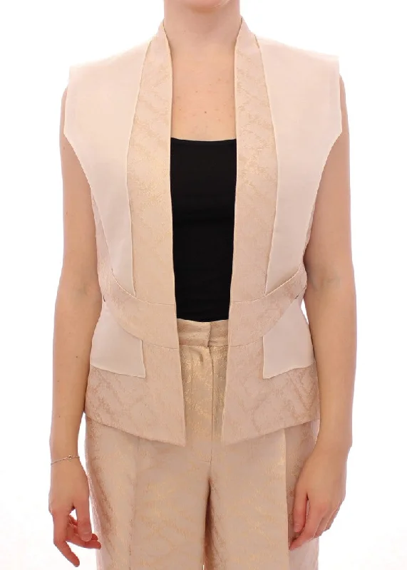 Women's Holiday Clothes Zeyneptosun  brocade sleeveless jacket Women's vest
