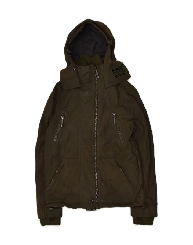 Women's Trendy Outfits SUPERDRY Womens Hooded Windbreaker Jacket UK 14 Medium Khaki Nylon Women's Trendy Outfits SUPERDRY Womens Hooded Windbreaker Jacket UK 14 Medium Khaki Nylon