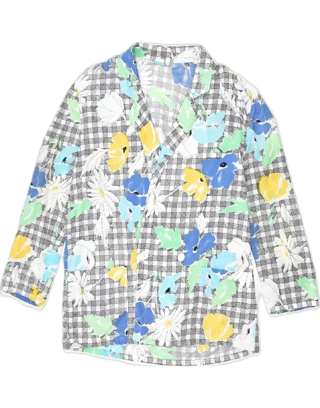 Sporty Streetwear VINTAGE Womens Double Breasted Blazer Jacket EU 38 Medium Multicoloured Sporty Streetwear VINTAGE Womens Double Breasted Blazer Jacket EU 38 Medium Multicoloured