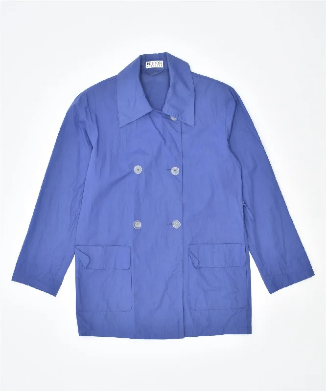 Women's Sports Apparel EDITION LOTZMANN Womens Double Breasted Jacket UK 18 XL Purple Polyester Women's Sports Apparel EDITION LOTZMANN Womens Double Breasted Jacket UK 18 XL Purple Polyester
