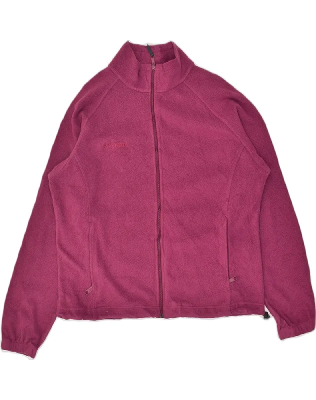 Affordable Women's Outfit COLUMBIA Womens Fleece Jacket UK 18 XL Burgundy Polyester