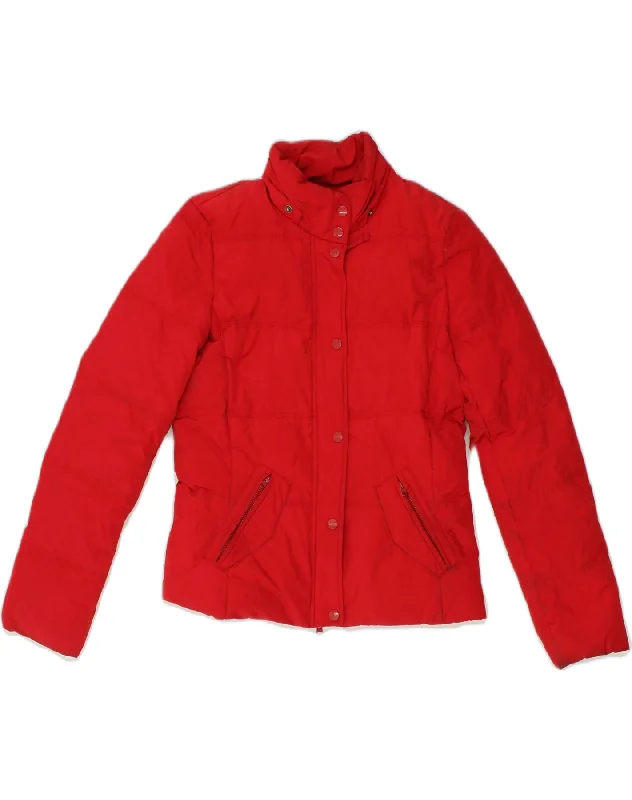 Trendy Outfits For Ladies WOOLRICH Womens Padded Jacket UK 8 Small Red Polyester