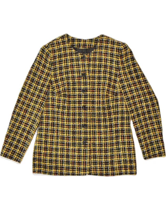 Affordable Women's Clothing Sale Online VINTAGE Womens 6 Button Blazer Jacket UK 16 Large Yellow Check Affordable Women's Clothing Sale Online VINTAGE Womens 6 Button Blazer Jacket UK 16 Large Yellow Check