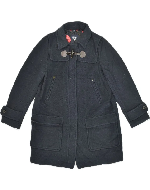 Women's Elegant Outfit JOULES Womens Overcoat UK 12 Medium Navy Blue Wool