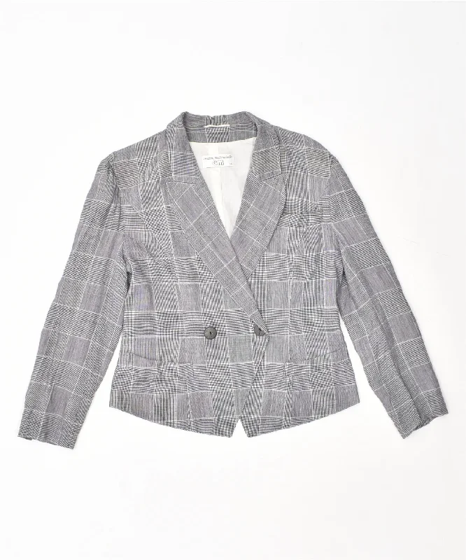Sale Clothes Online VINTAGE Womens Double Breasted Blazer Jacket EU 36 Small Grey Viscose Sale Clothes Online VINTAGE Womens Double Breasted Blazer Jacket EU 36 Small Grey Viscose