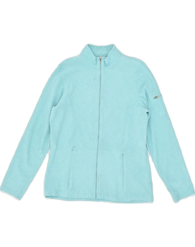 Vintage-Inspired Women's Clothes L.L.BEAN Womens Regular Fit Fleece Jacket UK 14 Medium Turquoise Polyester Vintage-Inspired Women's Clothes L.L.BEAN Womens Regular Fit Fleece Jacket UK 14 Medium Turquoise Polyester