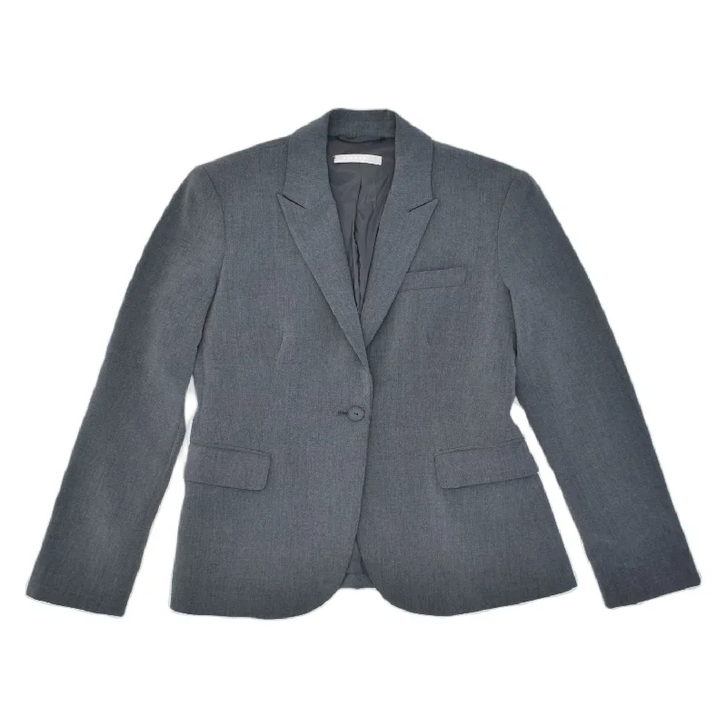 Trendy Boutique Online STEFANEL Womens 1 Button Blazer Jacket IT 42 Medium Grey Polyester Trendy Boutique Online STEFANEL Womens 1 Button Blazer Jacket IT 42 Medium Grey Polyester