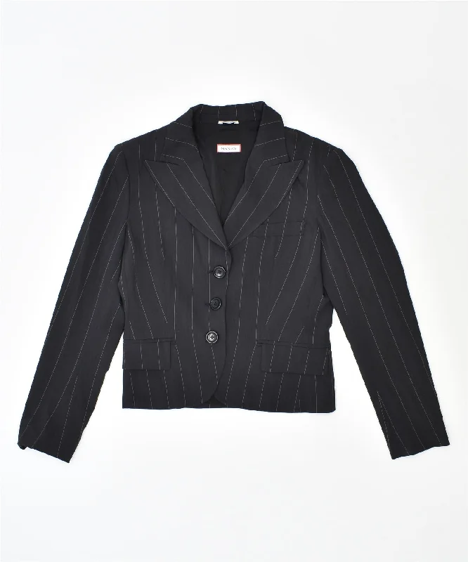 Trendy Athleisure Clothing For Women MAX & CO. Womens 3 Button Blazer Jacket UK 10 Small Grey Pinstripe Trendy Athleisure Clothing For Women MAX & CO. Womens 3 Button Blazer Jacket UK 10 Small Grey Pinstripe