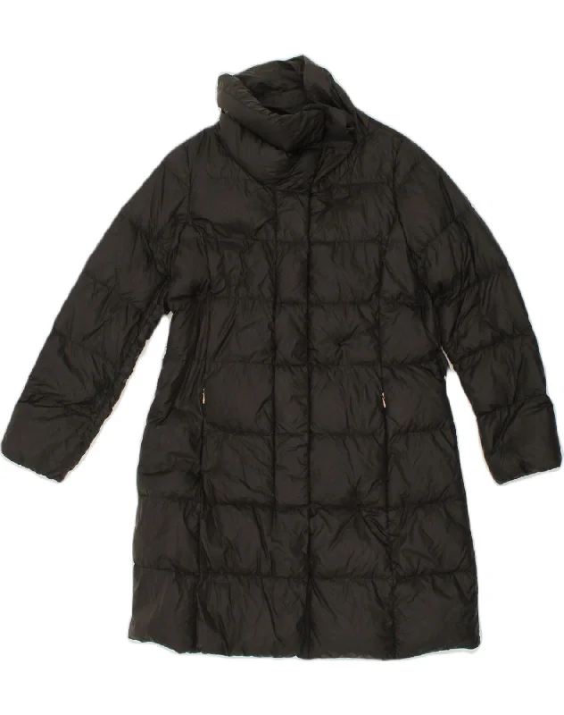 Luxe Women's Fashion GEOX Womens Padded Coat UK 12 M Black Polyester