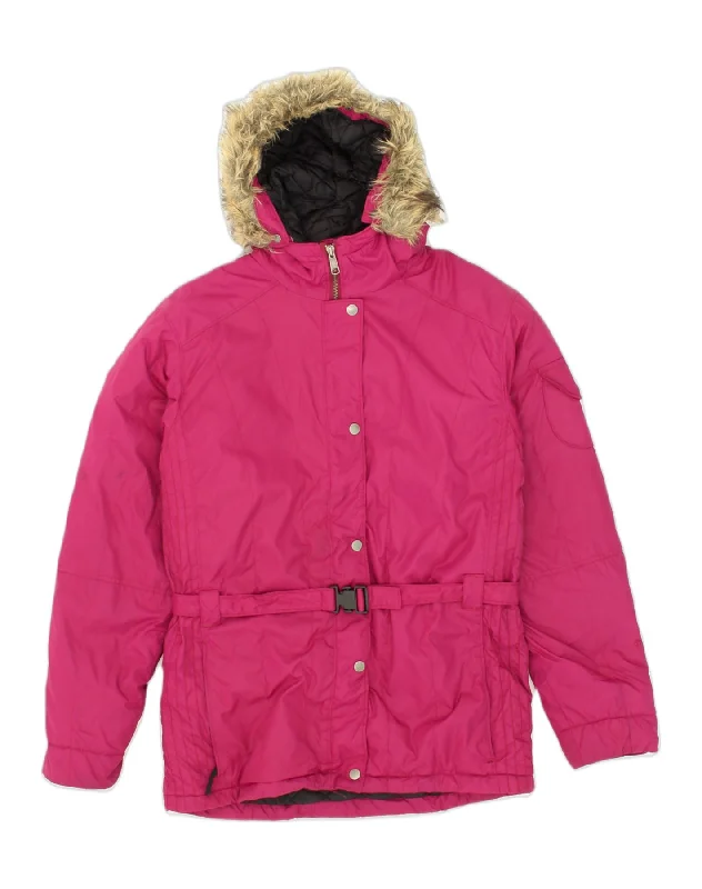 Exclusive Online Sale COLUMBIA Womens Parka Jacket UK 18 XL Pink Nylon