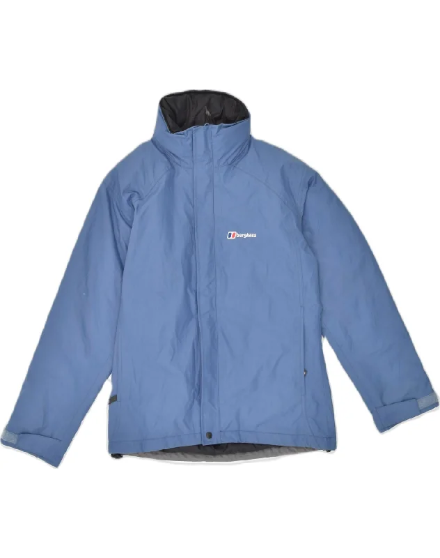 Women's Outerwear Apparel BERGHAUS Womens Hooded Rain Jacket UK 8 Small Blue Polyester Women's Outerwear Apparel BERGHAUS Womens Hooded Rain Jacket UK 8 Small Blue Polyester