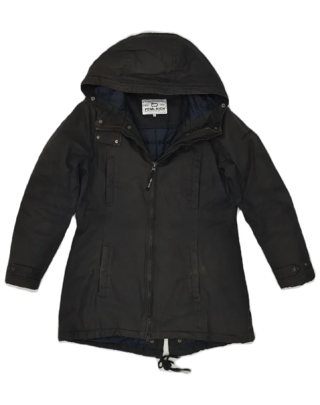Fashion-forward Women's Wear PENN-RICH Womens Hooded Padded Jacket UK 12 Medium Black Cotton Fashion-forward Women's Wear PENN-RICH Womens Hooded Padded Jacket UK 12 Medium Black Cotton