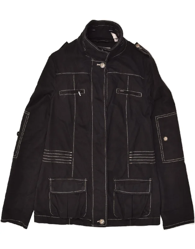 Women's Professional Apparel MURPHY & NYE Womens Military Utility Jacket IT 42 Medium Black Cotton Women's Professional Apparel MURPHY & NYE Womens Military Utility Jacket IT 42 Medium Black Cotton
