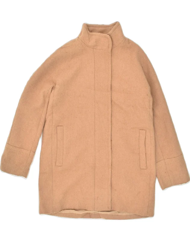 Modern Women's Outfit J. CREW Womens Overcoat UK 12 Medium  Beige Wool