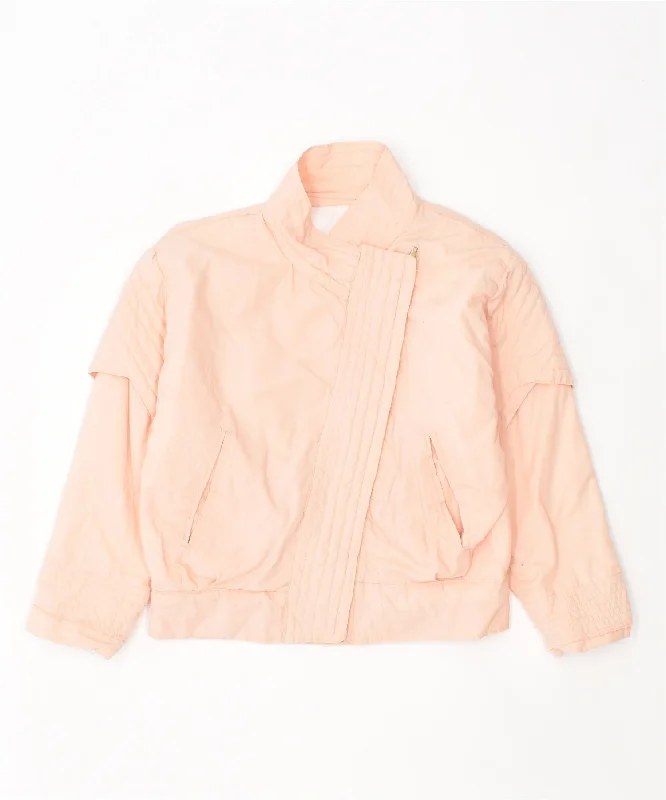 Women's Clothing For Casual Outings VINTAGE Womens Windbreaker Jacket UK 20 2XL Pink
