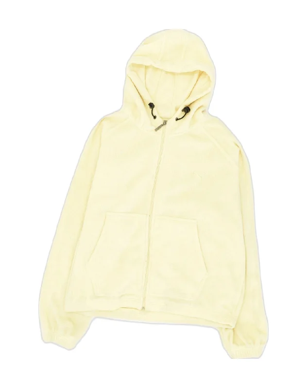 Women's Plus-Size Clothes PUMA Womens Hooded Fleece Jacket UK 18 XL Yellow Polyester Women's Plus-Size Clothes PUMA Womens Hooded Fleece Jacket UK 18 XL Yellow Polyester