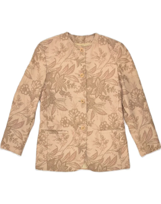 Tailored Clothing For Women MAX & CO. Womens 4 Button Blazer Jacket UK 10 Small Beige Floral Wool Tailored Clothing For Women MAX & CO. Womens 4 Button Blazer Jacket UK 10 Small Beige Floral Wool