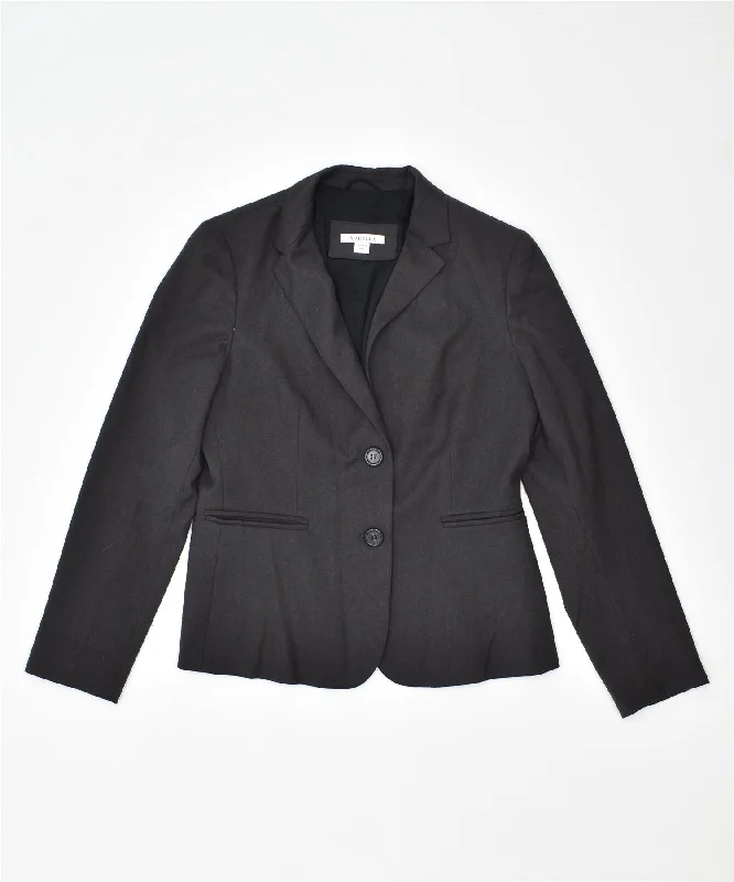 Women's Trendy Clothes MARELLA Womens 2 Button Blazer Jacket UK 16 Large Grey Polyester Women's Trendy Clothes MARELLA Womens 2 Button Blazer Jacket UK 16 Large Grey Polyester