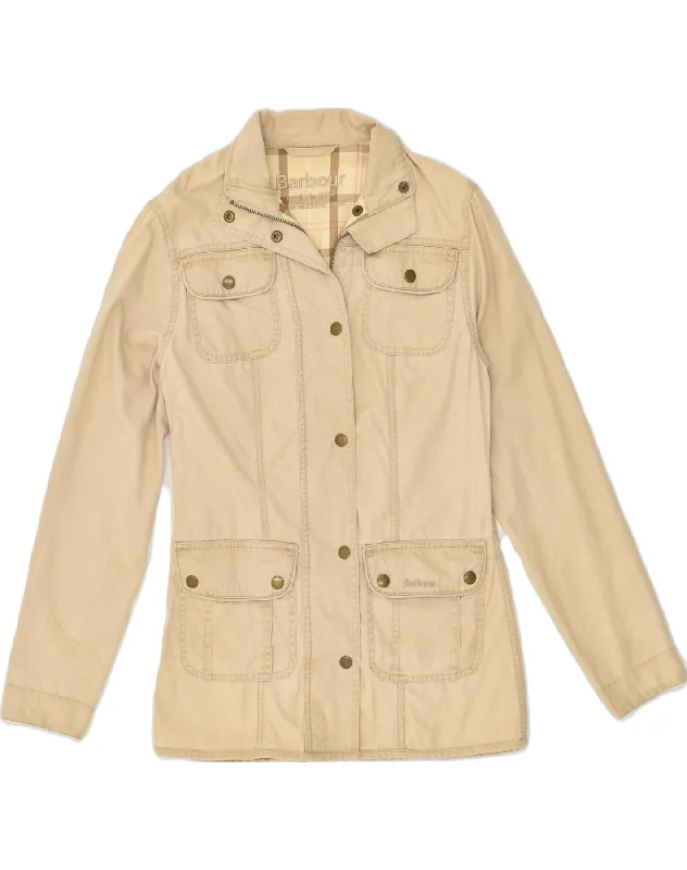Seasonal Women's Fashion Trends BARBOUR Womens Utility Jacket UK 8 Small Beige Cotton Seasonal Women's Fashion Trends BARBOUR Womens Utility Jacket UK 8 Small Beige Cotton