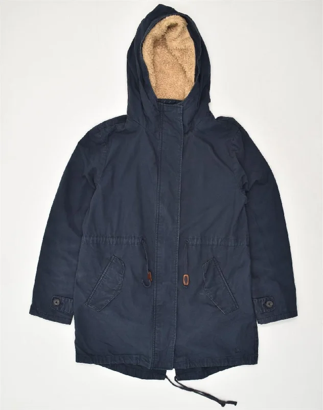 Women's Clothes For Work JACK WILLS Womens Hooded Parka Jacket UK 14 Large Navy Blue Cotton Women's Clothes For Work JACK WILLS Womens Hooded Parka Jacket UK 14 Large Navy Blue Cotton