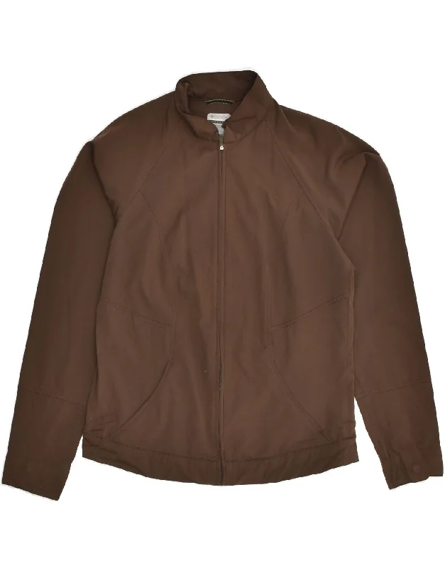 Chic Women's Outfit COLUMBIA Womens Bomber Jacket UK 12 Medium Brown Polyester
