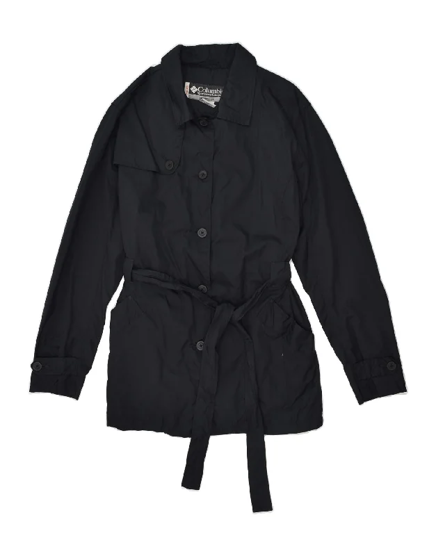 Women's Elegant Outfit COLUMBIA Womens Trench Coat UK 18 XL Black Polyester