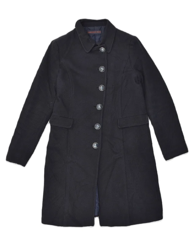 Formal Attire For Women TRUSSARDI Womens Chesterfield Coat UK 12 Medium Navy Blue