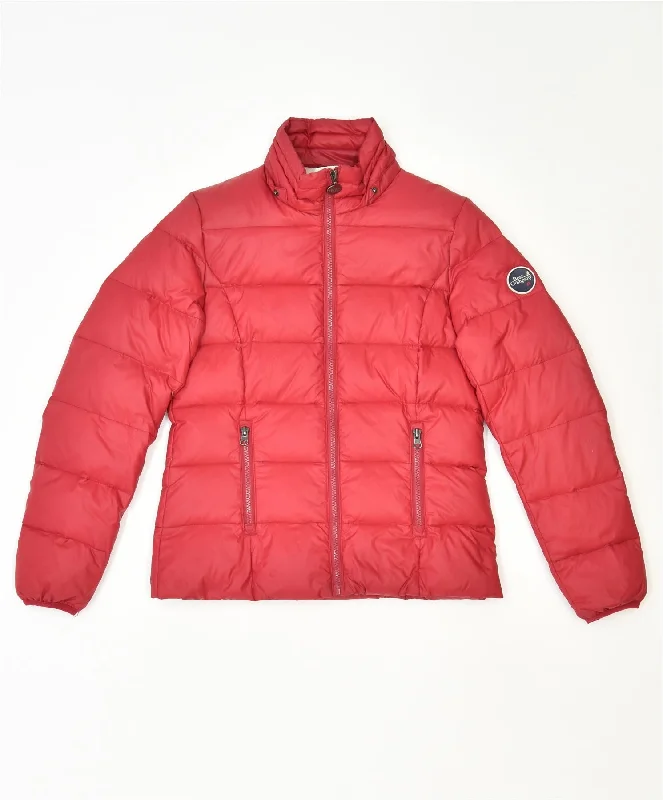 Women's Clothing Online Sale BEST COMPANY Womens Padded Jacket UK 8 Small Red Nylon
