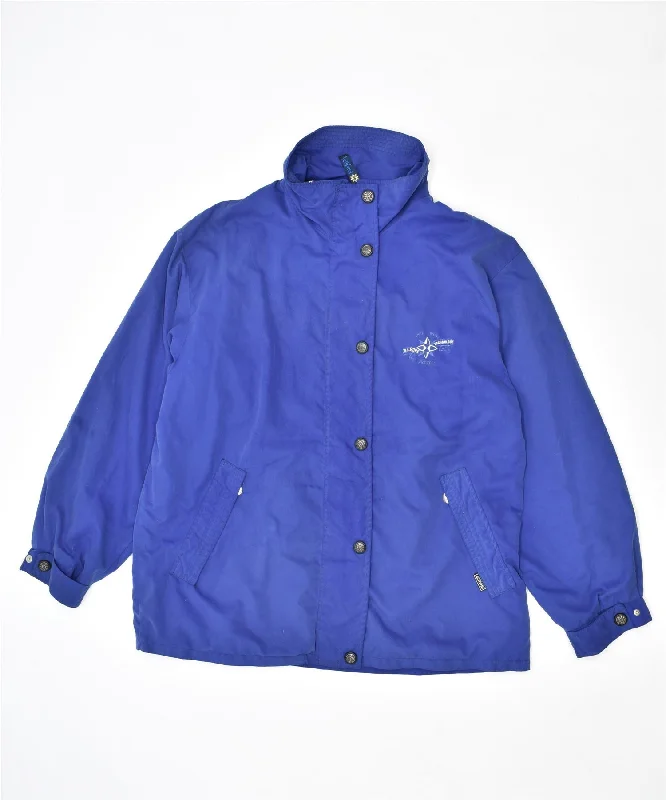 Women's Work Outfit For The Office ACTIVENT Womens Rain Jacket IT 50 XL Blue Polyester Vintage Women's Work Outfit For The Office ACTIVENT Womens Rain Jacket IT 50 XL Blue Polyester Vintage