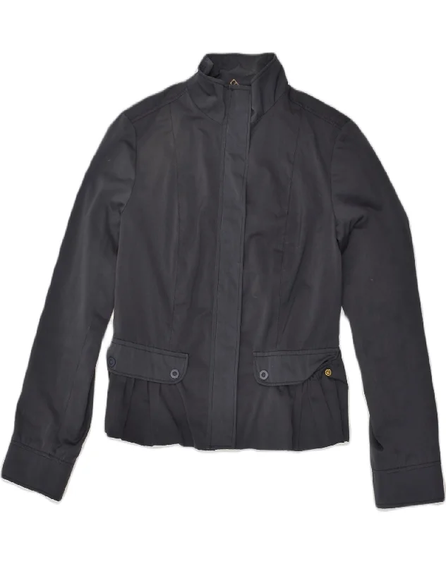 Sales For Clothes MAX MARA Womens Bomber Jacket UK 10 Small  Navy Blue Polyester