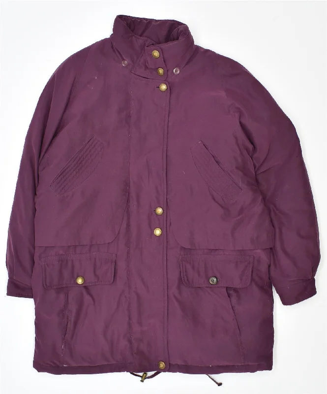 Clearance Sale Online CANDA Womens Padded Jacket UK 12 Medium Purple Polyester Vintage Clearance Sale Online CANDA Womens Padded Jacket UK 12 Medium Purple Polyester Vintage