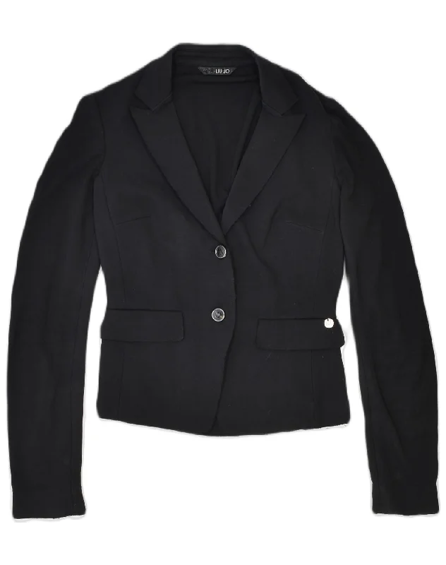 Women's Clothing for Every Occasion LIU JO Womens 2 Button Blazer Jacket IT 42 Medium Black Viscose Women's Clothing for Every Occasion LIU JO Womens 2 Button Blazer Jacket IT 42 Medium Black Viscose