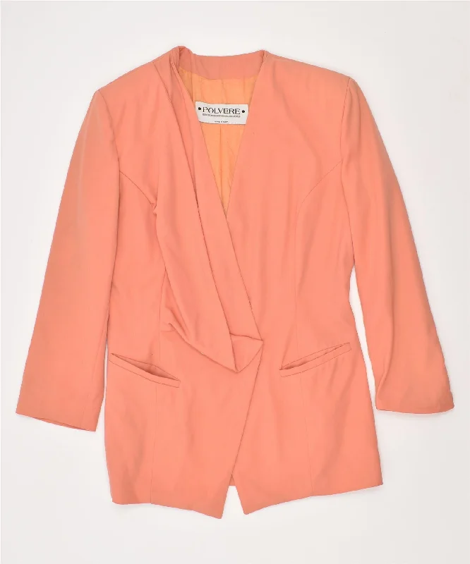 Women's Fashionable Clothing Sets POLVERE Womens Double Breasted Blazer Jacket IT 40 Small Orange Wool Women's Fashionable Clothing Sets POLVERE Womens Double Breasted Blazer Jacket IT 40 Small Orange Wool