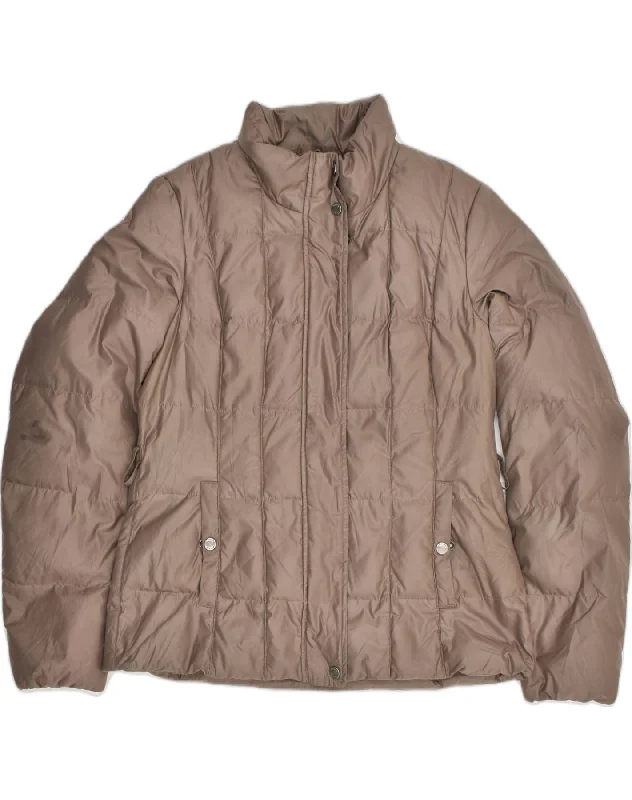 Women's Comfortable Clothes For Weekends GEOX Womens Padded Jacket UK 14 Large Brown Polyester Women's Comfortable Clothes For Weekends GEOX Womens Padded Jacket UK 14 Large Brown Polyester