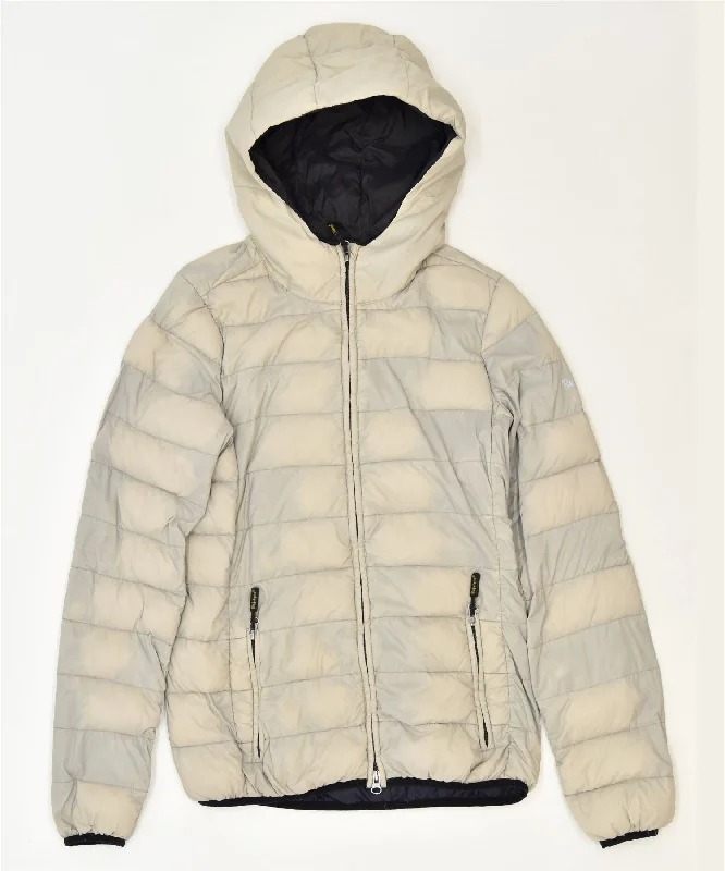 Trendy Women's Apparel REFRIGIWEAR Womens Hooded Padded Jacket UK 16 Large Grey Nylon Classic Trendy Women's Apparel REFRIGIWEAR Womens Hooded Padded Jacket UK 16 Large Grey Nylon Classic