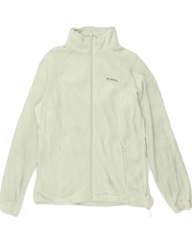 Casual Attire For Women COLUMBIA Womens Fleece Jacket UK 14 Large Green Polyester