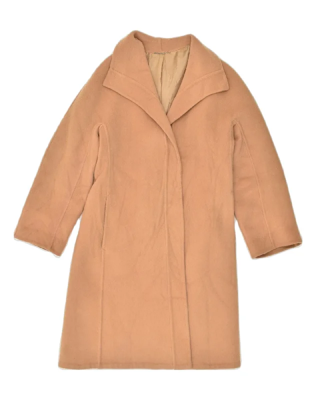 Women's Vintage-Inspired Clothing VINTAGE Womens Overcoat UK 14 Large Beige Polyester Women's Vintage-Inspired Clothing VINTAGE Womens Overcoat UK 14 Large Beige Polyester