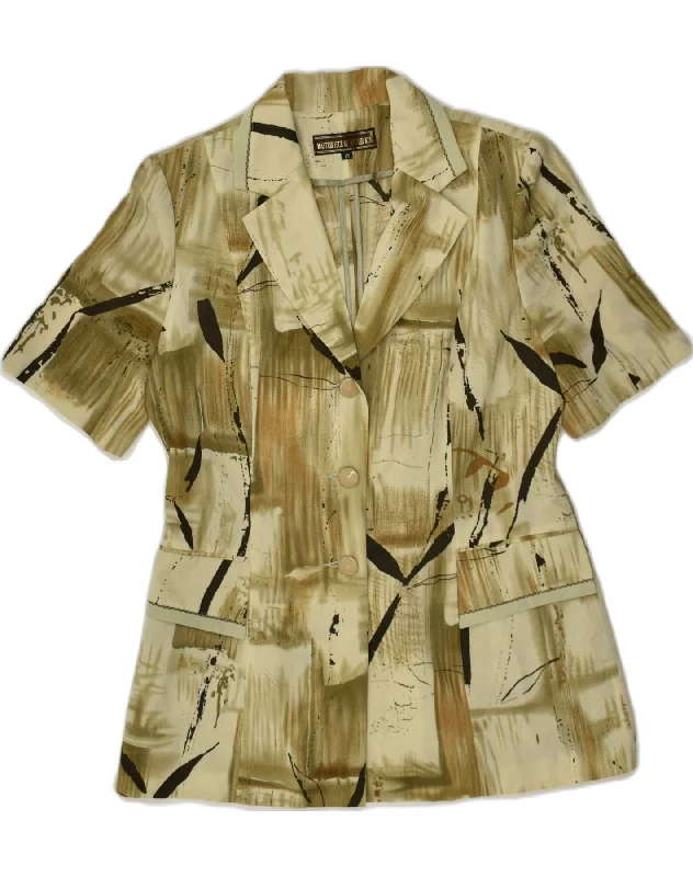 Vintage Clothing For Women VINTAGE Womens Short Sleeve 3 Button Blazer Jacket UK 14 Medium Khaki Vintage Clothing For Women VINTAGE Womens Short Sleeve 3 Button Blazer Jacket UK 14 Medium Khaki