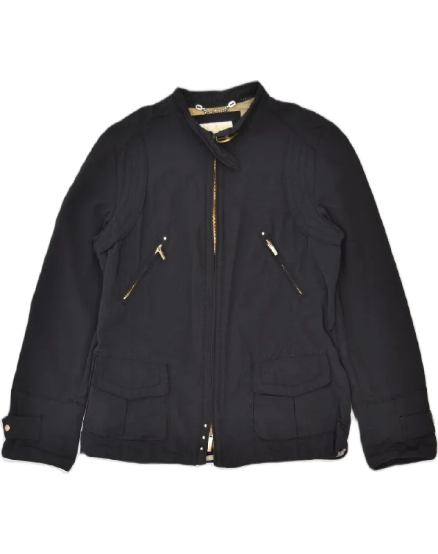 Women's Trendy Casual Clothes CERRUTI 1881 Womens Bomber Jacket IT 42 Medium Black Cotton