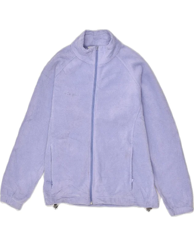 Clothes Of Woman COLUMBIA Womens Fleece Jacket UK 14 Large Purple