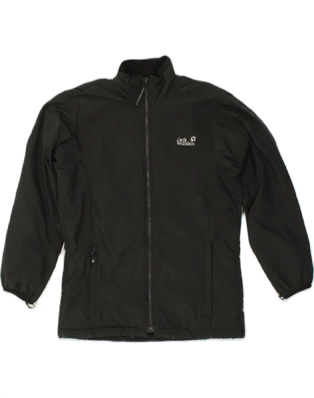 Comfortable Women's Outfits JACK WOLFSKIN Womens Windbreaker Jacket UK 12 Medium Black Polyester Comfortable Women's Outfits JACK WOLFSKIN Womens Windbreaker Jacket UK 12 Medium Black Polyester
