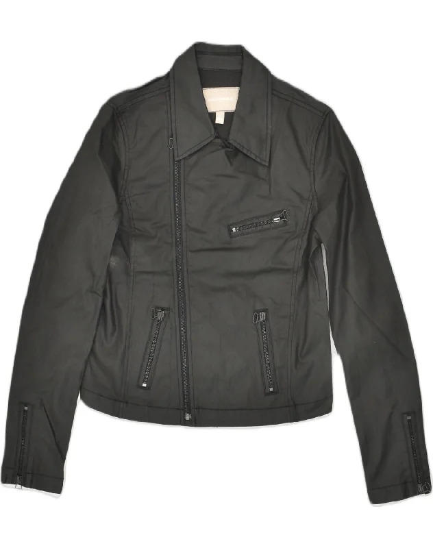 Women's Athletic Outfit BANANA REPUBLIC Womens Bomber Jacket UK 8 Small Black Cotton Women's Athletic Outfit BANANA REPUBLIC Womens Bomber Jacket UK 8 Small Black Cotton