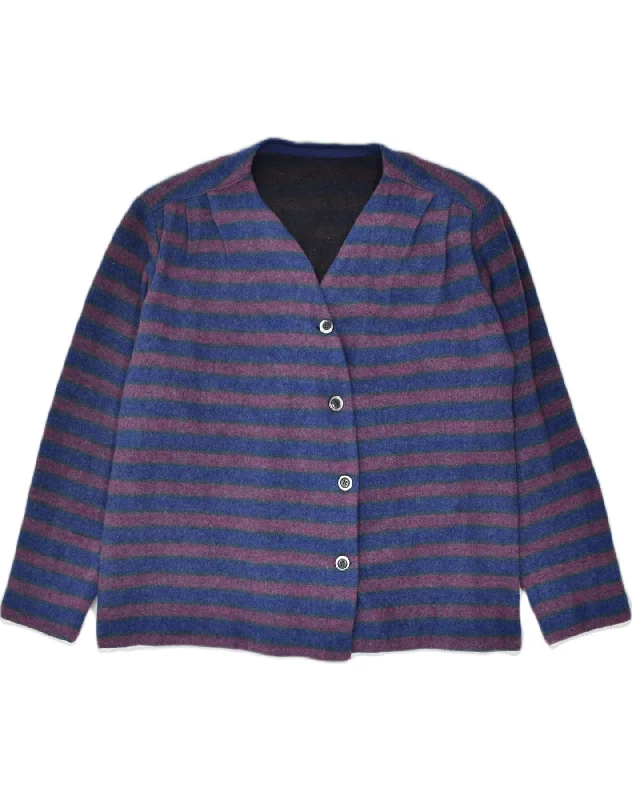 Timeless Women's Outfit VINTAGE Womens 4 Button Blazer Jacket UK 18 XL Navy Blue Striped Timeless Women's Outfit VINTAGE Womens 4 Button Blazer Jacket UK 18 XL Navy Blue Striped