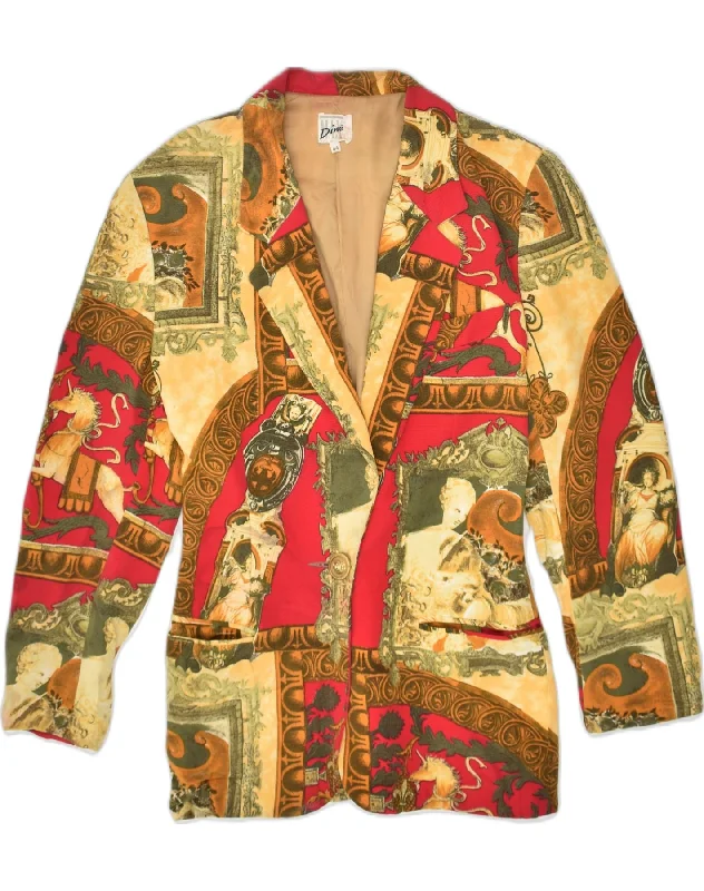 Women's Evening Clothing MAX DINE Womens Graphic 1 Button Blazer Jacket IT 44 Medium Multicoloured Women's Evening Clothing MAX DINE Womens Graphic 1 Button Blazer Jacket IT 44 Medium Multicoloured