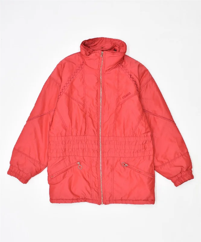 Extreme Clearance Deals COLMAR Womens Oversized Windbreaker Jacket IT 42 Medium Red