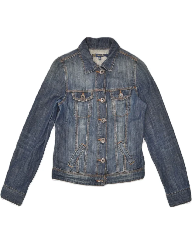 Women's Evening Attire OASIS Womens Denim Jacket UK 10 Small Blue Cotton
