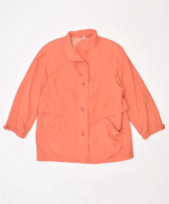 Clothes For Women VINTAGE Womens Overcoat UK 14 Large Pink Polyester